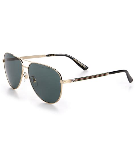 Shop Gucci 63MM Aviator Sunglasses 